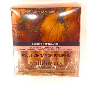 Bath & Body Works Sweet Cinnamon Pumpkin Wallflowers Home Fragrance Refills 2-Pk